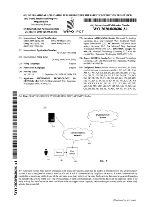 Microsoft has registered a patent . . Patent 060606
